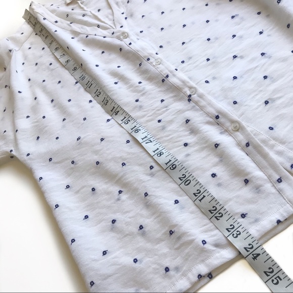 MAJE Embroidered dot pattern button down blouse - Picture 6 of 6